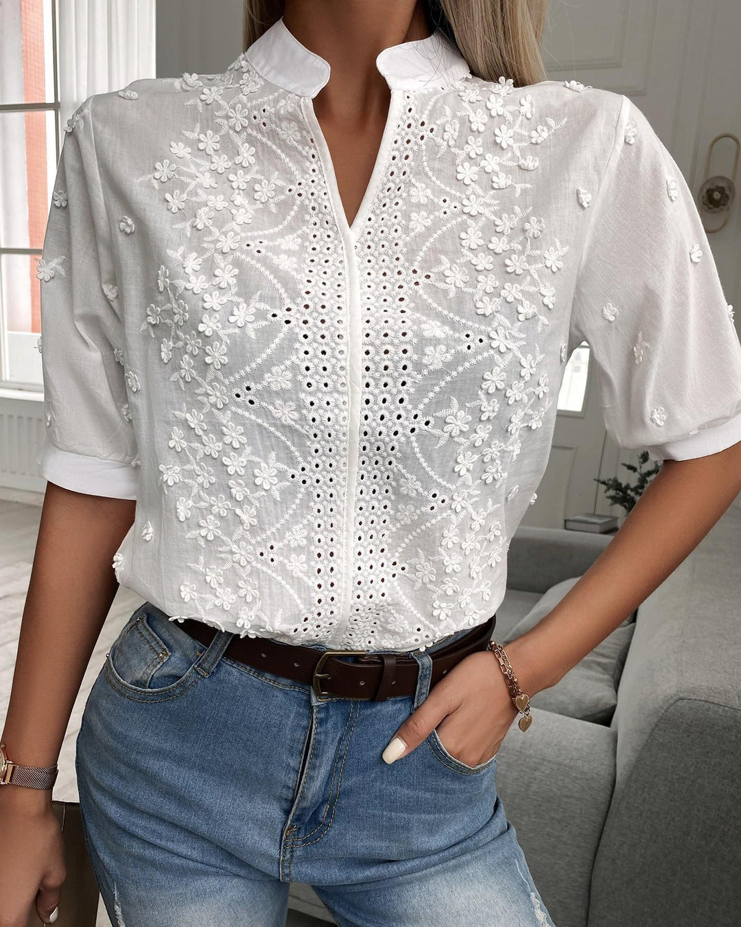 Cressida | Embroidered Blouse
