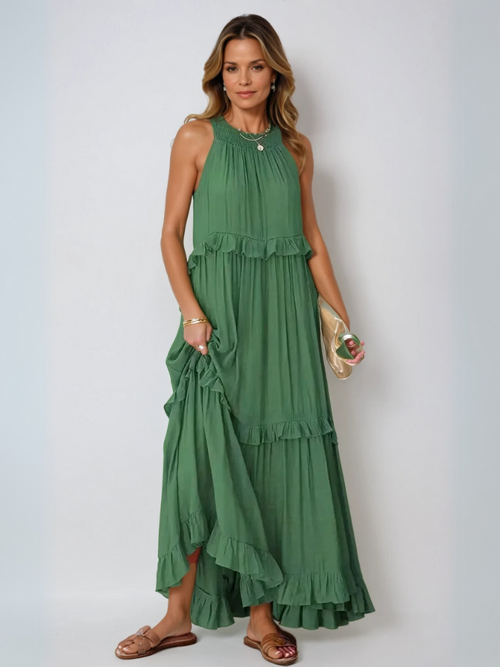 Enya | Ruffle Detail Maxi Dress