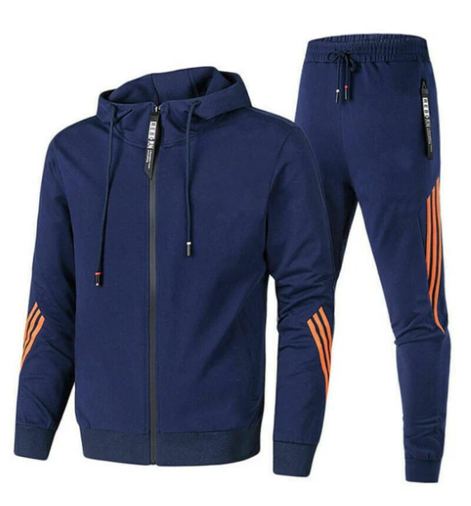 Adam | Men's Two-Piece Tracksuit - Stylish Zip-Up Sporty