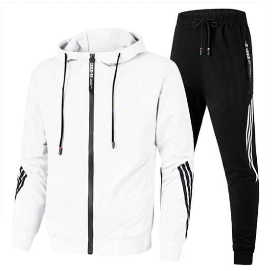 Adam | Men's Two-Piece Tracksuit - Stylish Zip-Up Sporty