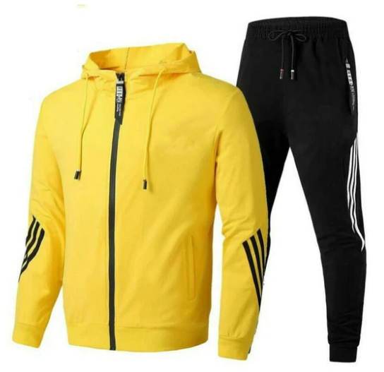 Adam | Men's Two-Piece Tracksuit - Stylish Zip-Up Sporty