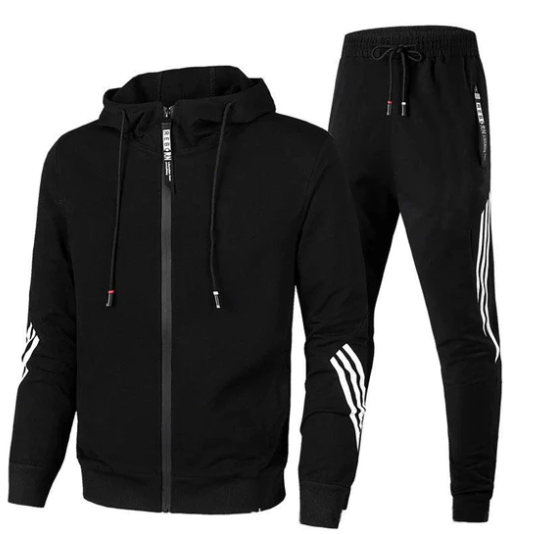 Adam | Men's Two-Piece Tracksuit - Stylish Zip-Up Sporty