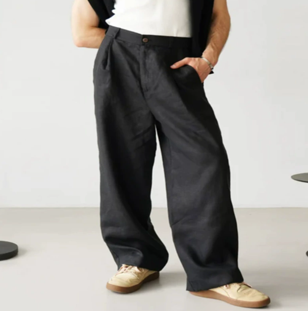 Jayden | Men Relaxed Fit Linen Trousers