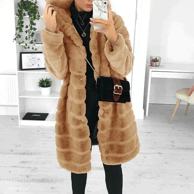 Florence | Women’s Soft Longline Warm Fur Coat
