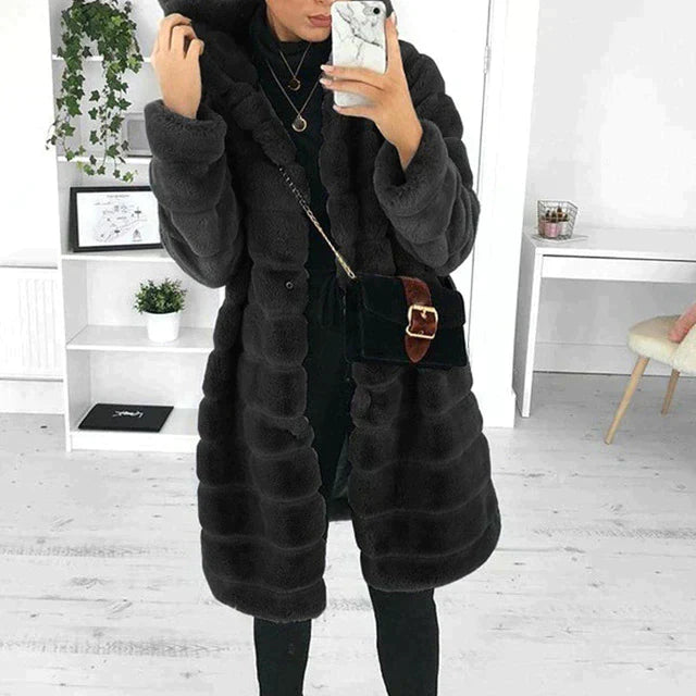 Florence | Women’s Soft Longline Warm Fur Coat