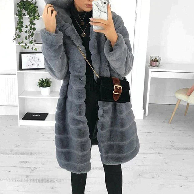 Florence | Women’s Soft Longline Warm Fur Coat