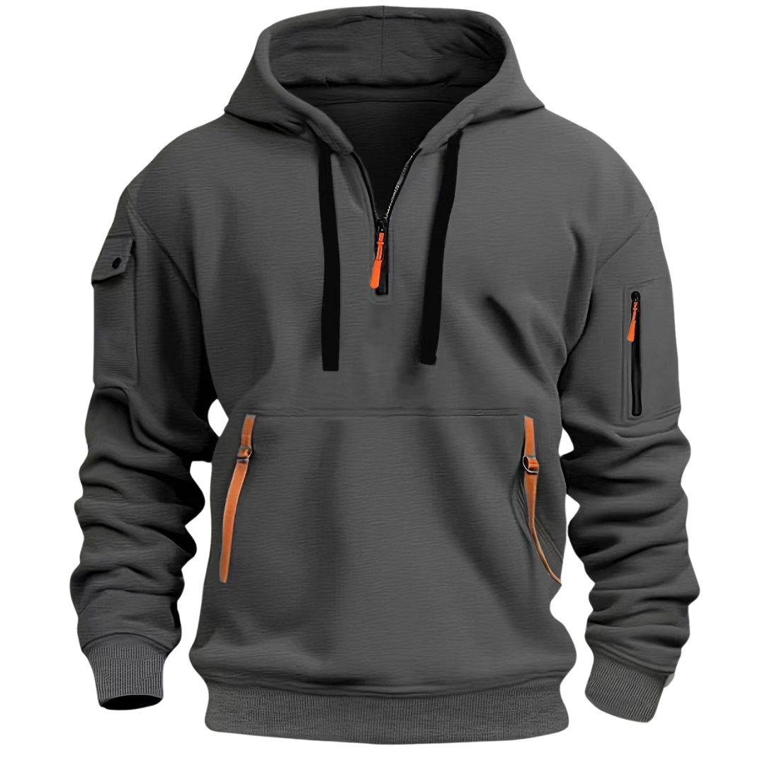 Jamie | Men's Comfortable Zip Front Sports Hoodie