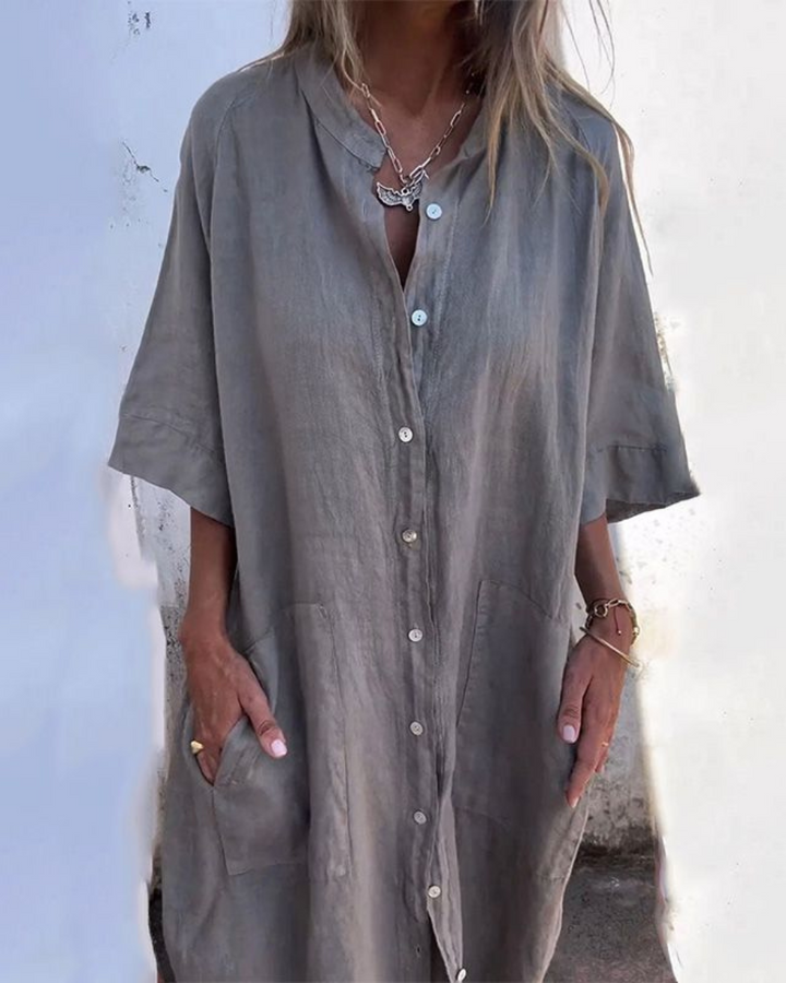 Mika | Boho Summer Shirt Dress