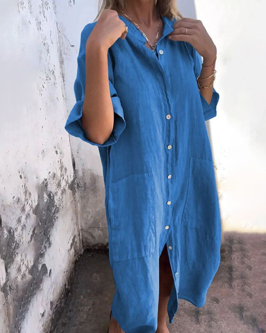 Mika | Boho Summer Shirt Dress