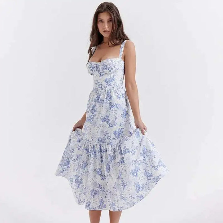 Fleur | Elegant Floral Midi Dress
