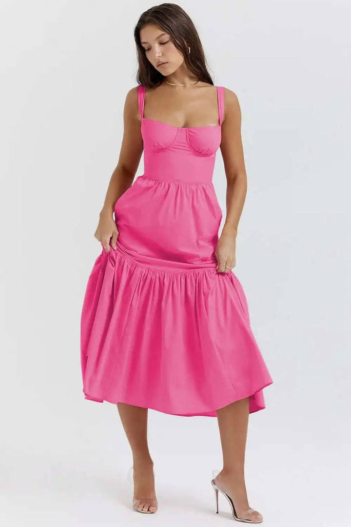 Fleur | Elegant Floral Midi Dress