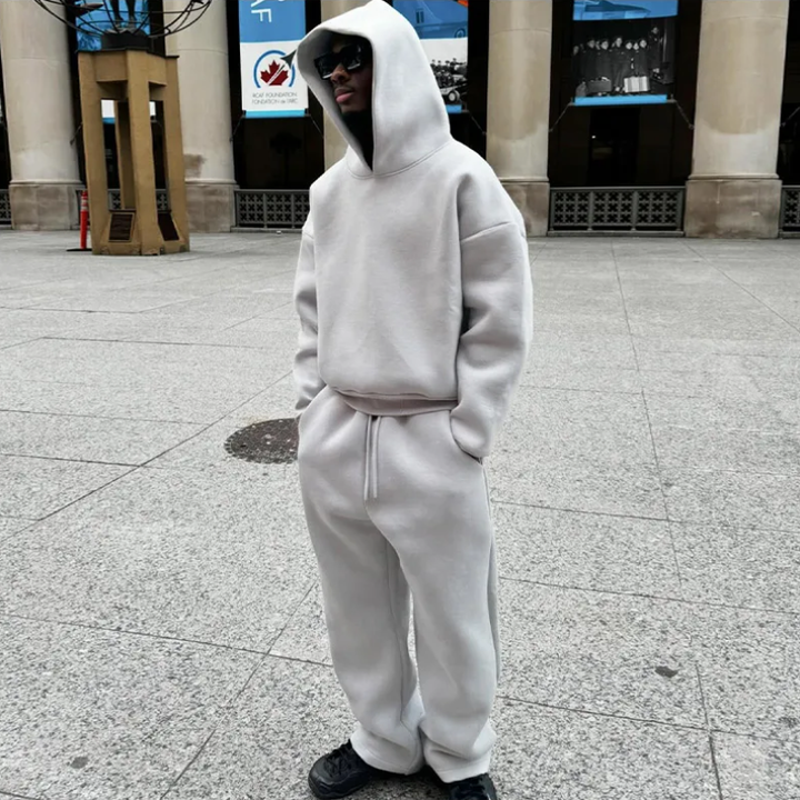 Aaron | Men’s Minimal Hooded Sweater Set