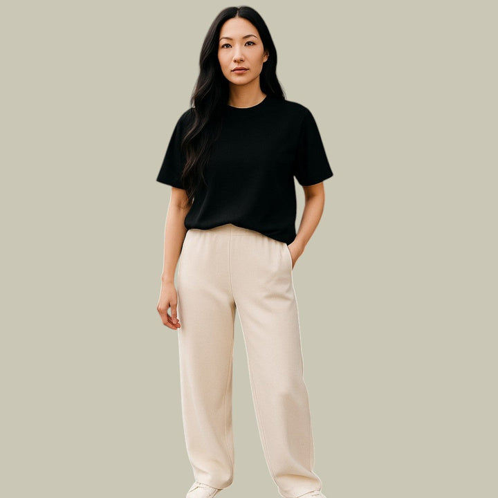 Ava | Women Relaxed Fit High Waist Classic Wool Trousers