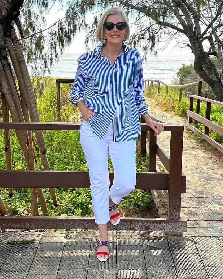 Ginney | Striped Blouse