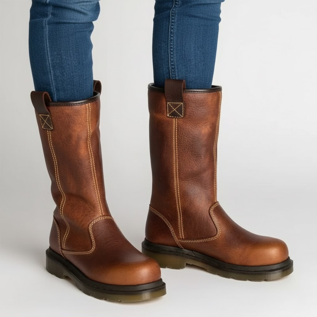 Bradley | Lined Leather Boots Winter Warm Work Style