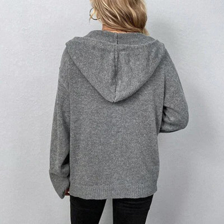 Elsie | Women’s Relaxed Fit Hooded Knit Cardigan