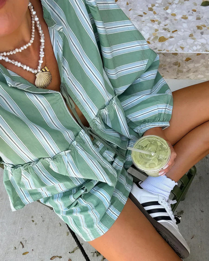 Graziana | Elegant Summer Striped Set