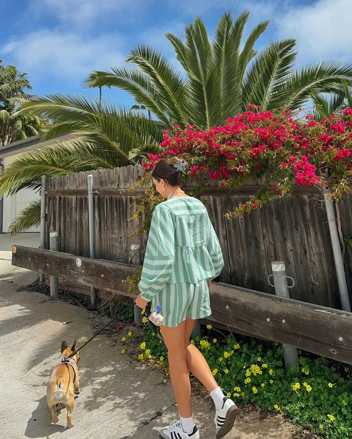 Graziana | Elegant Summer Striped Set