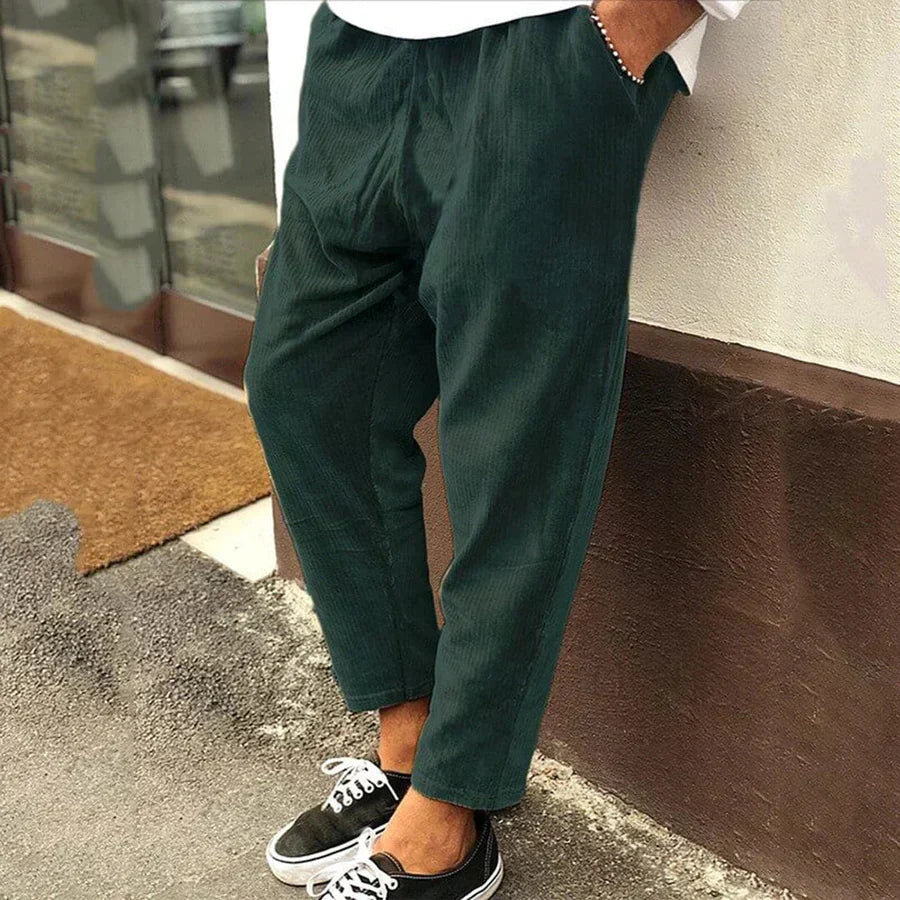 James | Men Relaxed Fit Ankle Casual Pants