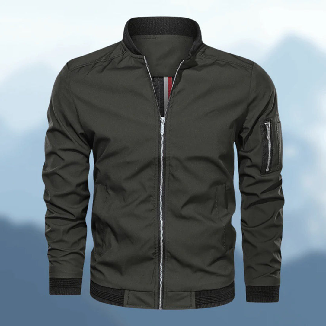 Nicholas | Sleek Zip-Up Bomber Jacket for Men