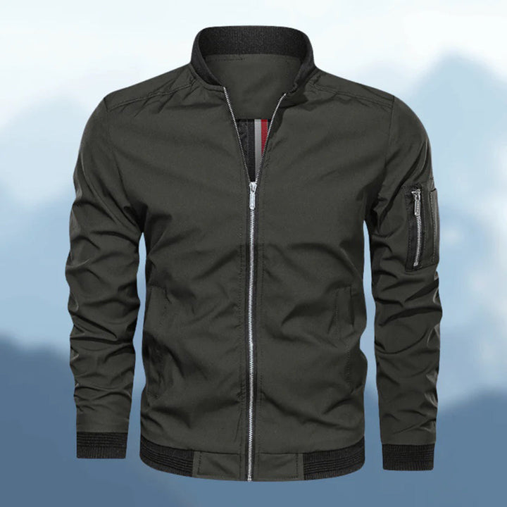 Nicholas | Sleek Zip-Up Bomber Jacket for Men