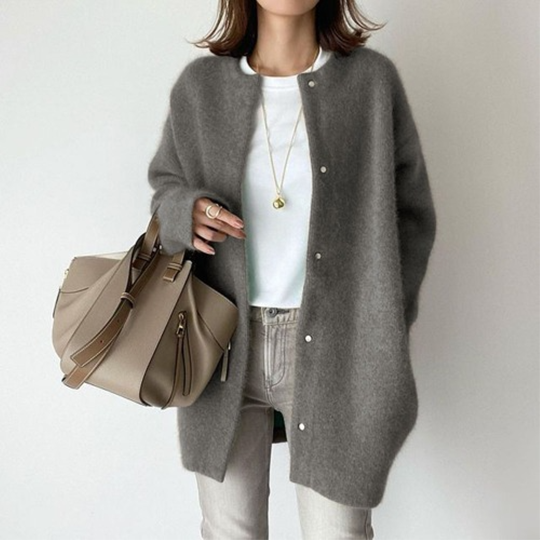 Catherine | Women’s Soft Relaxed Fit Long Cardigan