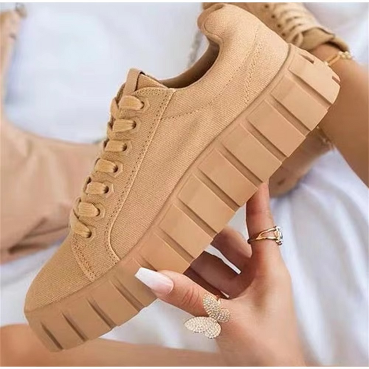 Ella | Women’s Casual Thick Sole Lace Sneakers