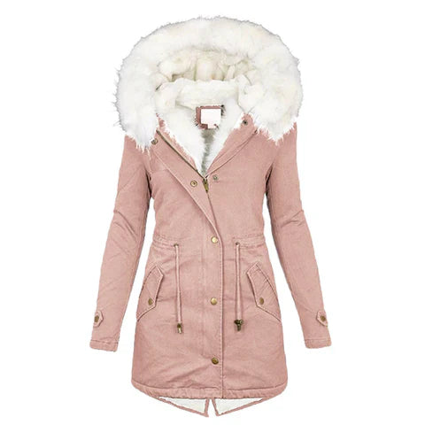 Faye | Women’s Hooded Warm Mid-Length Winter Coat
