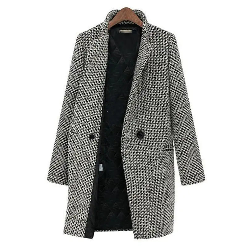 Kate | Women’s Vintage Inspired Houndstooth Pattern Coat