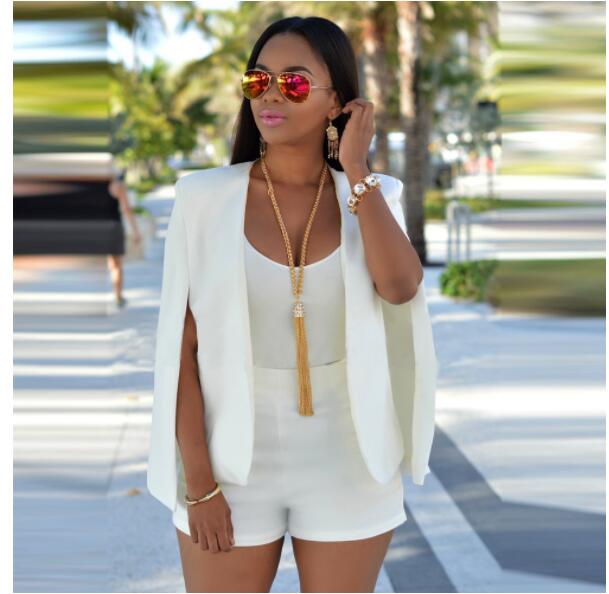 Daisy | Women’s Chic Office Wear Open Cape Blazer