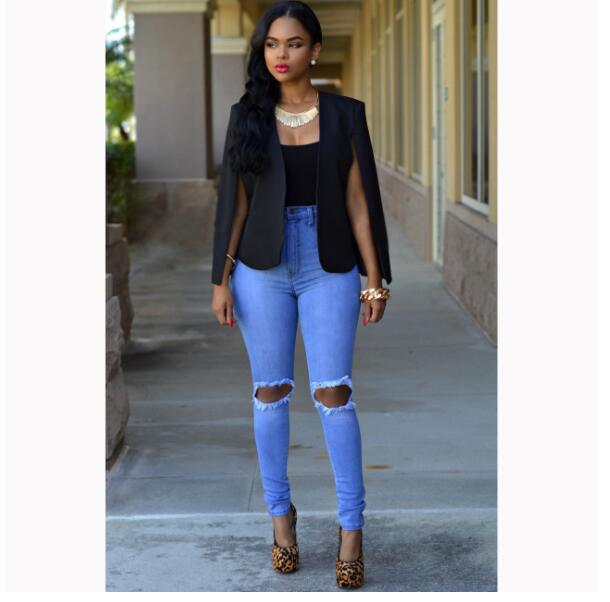 Daisy | Women’s Chic Office Wear Open Cape Blazer