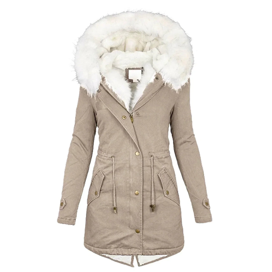 Faye | Women’s Hooded Warm Mid-Length Winter Coat