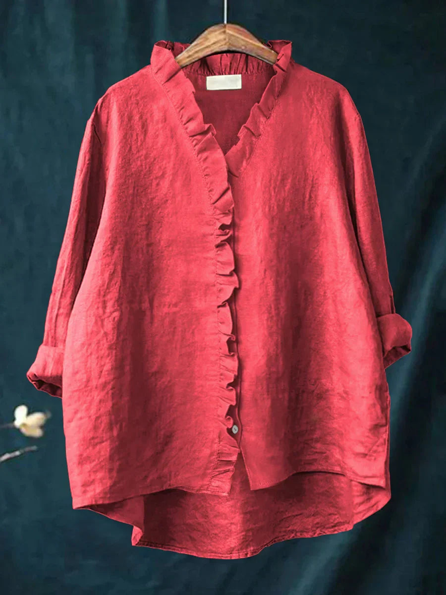 Hailey | Frill Button Blouse