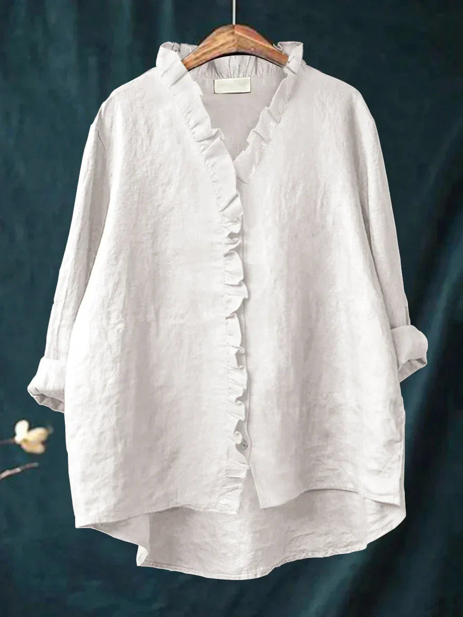 Hailey | Frill Button Blouse