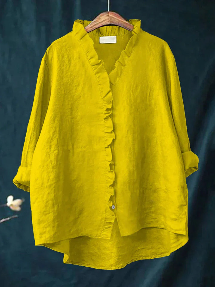 Hailey | Frill Button Blouse