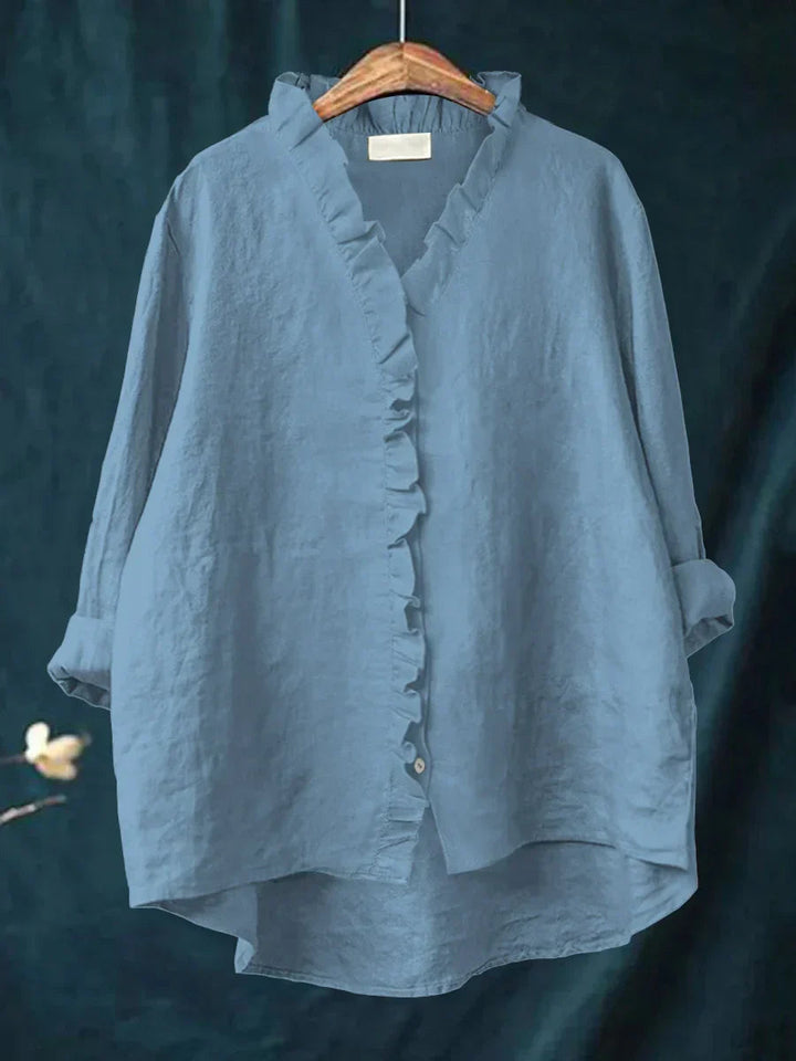 Hailey | Frill Button Blouse