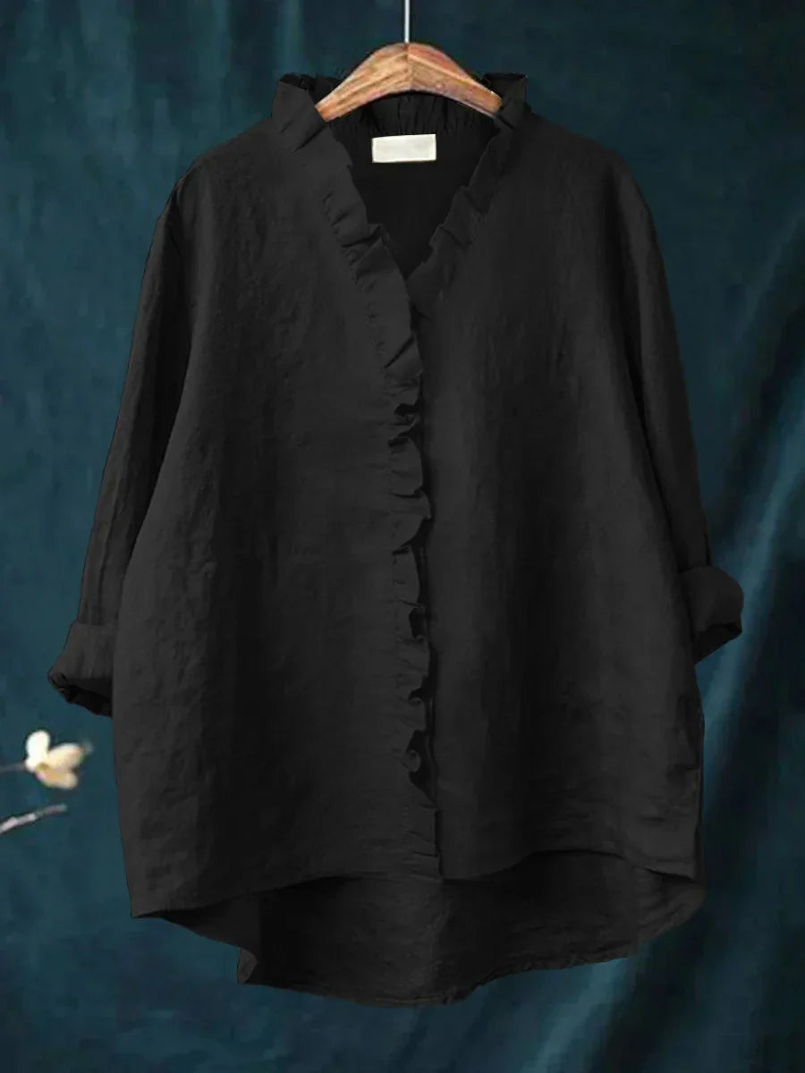 Hailey | Frill Button Blouse