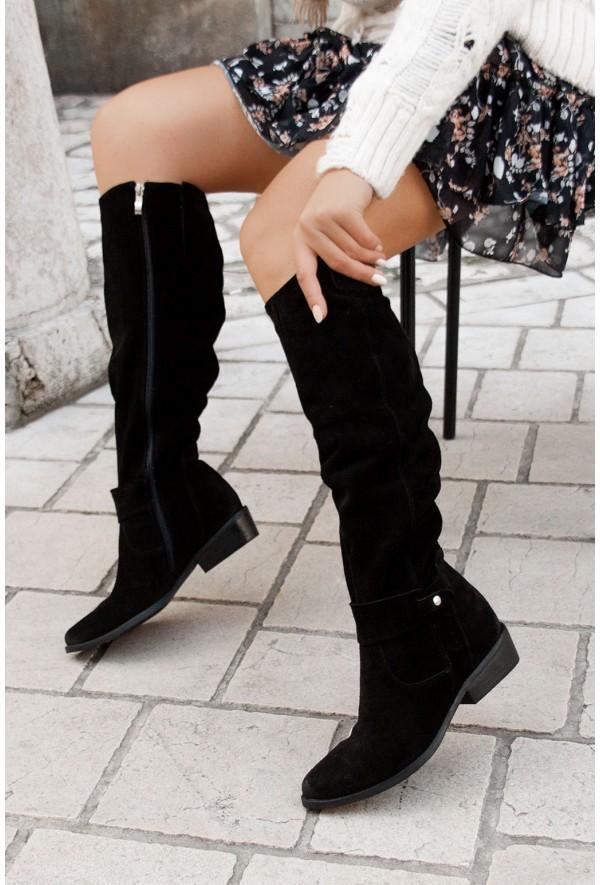 Eva | Women’s Side Zip Buckle Riding Boots