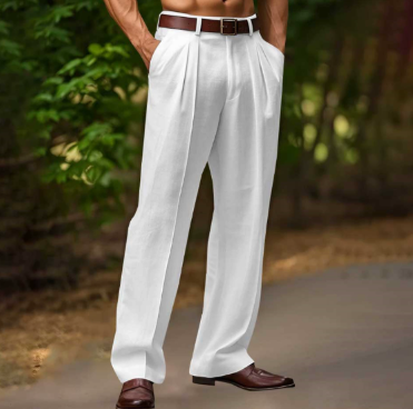 Michael | Men Pleated Relaxed Fit Trousers