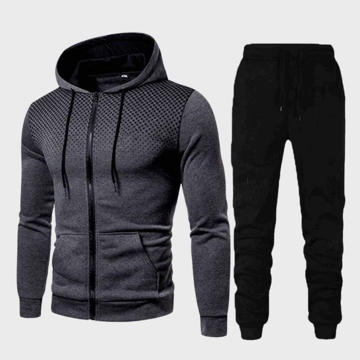 James | Casual Two-Piece Set with Zip-Up Hoodie