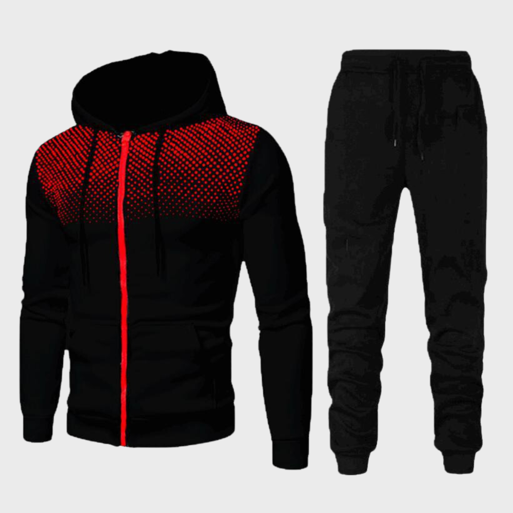 James | Casual Two-Piece Set with Zip-Up Hoodie