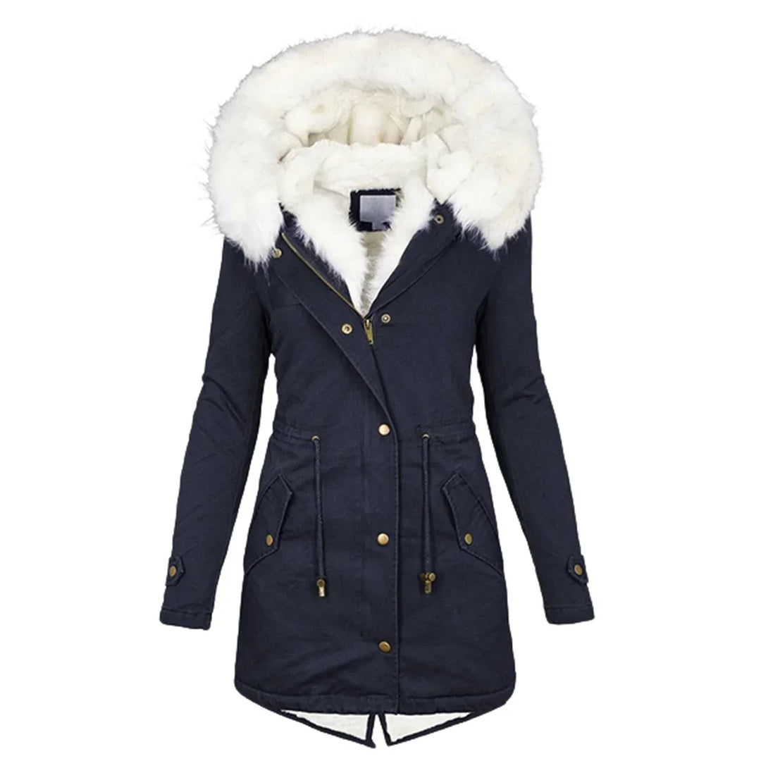 Faye | Women’s Hooded Warm Mid-Length Winter Coat