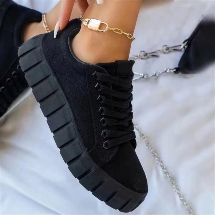 Ella | Women’s Casual Thick Sole Lace Sneakers