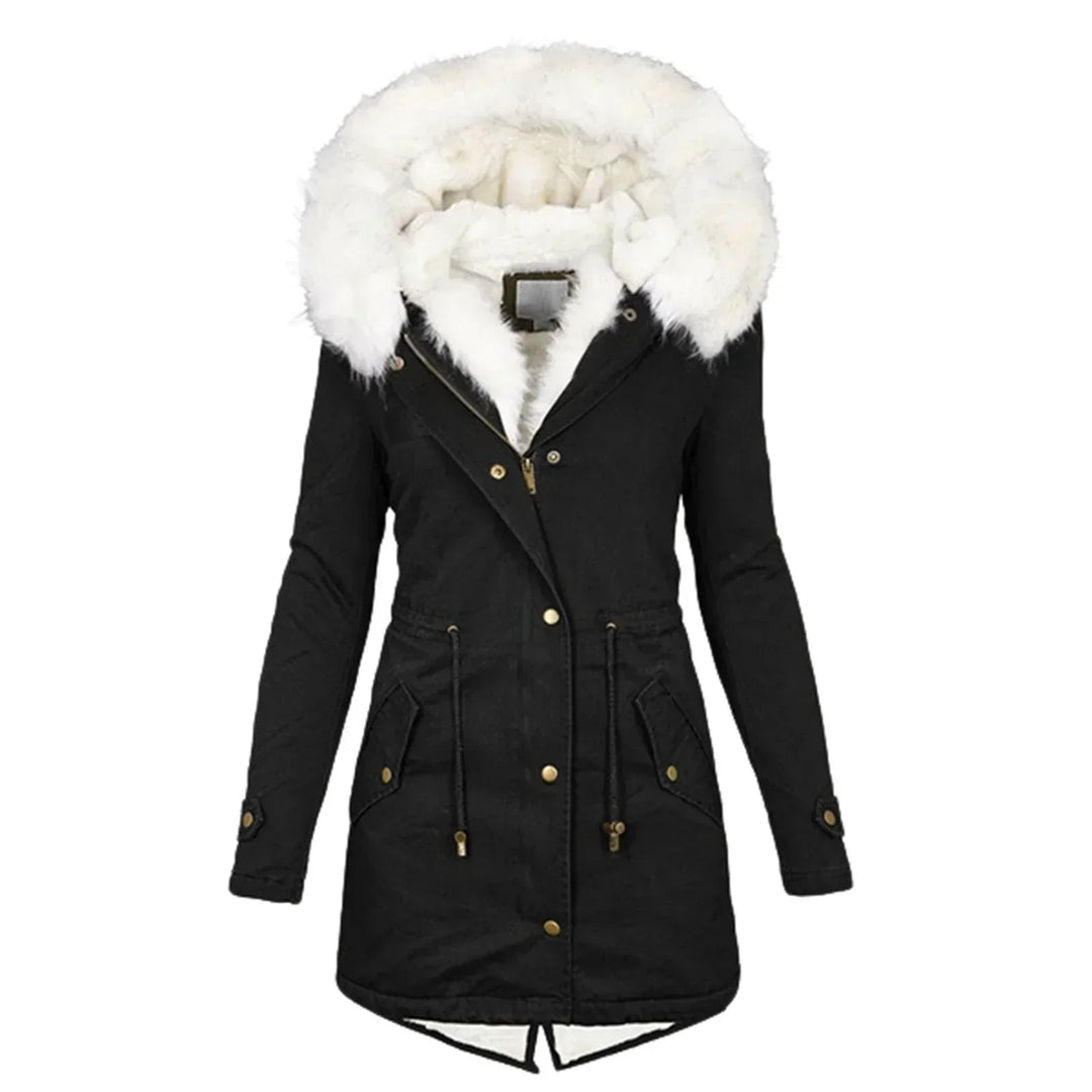 Faye | Women’s Hooded Warm Mid-Length Winter Coat