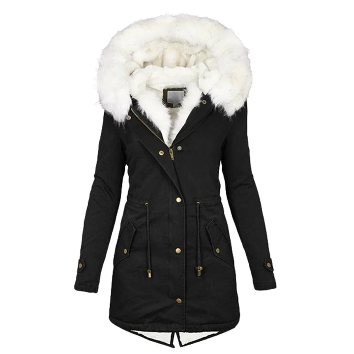 Faye | Women’s Hooded Warm Mid-Length Winter Coat