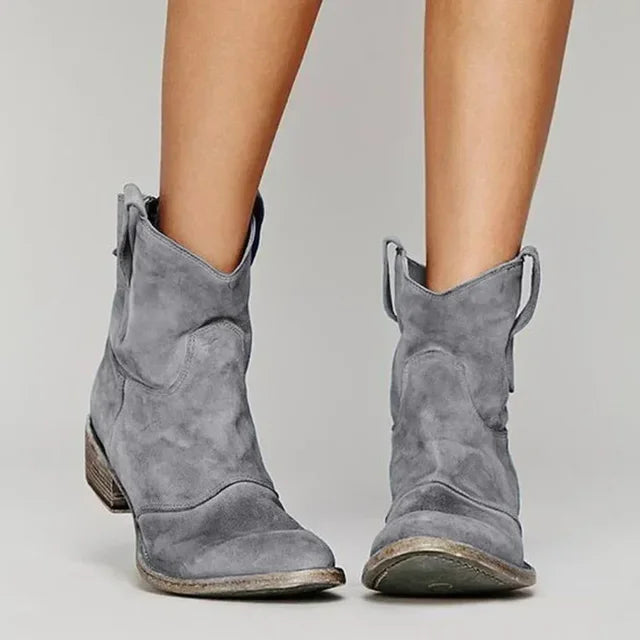 Georgia | Women’s Casual Low Heel Cowboy Booties