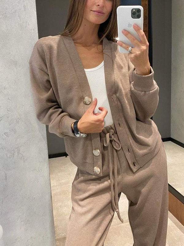 Isabelle | Women’s Casual Cardigan and Jogger Pants Set