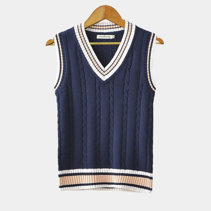 Elliot | Men’s Classic V-Neck Knitted Fashion Vest