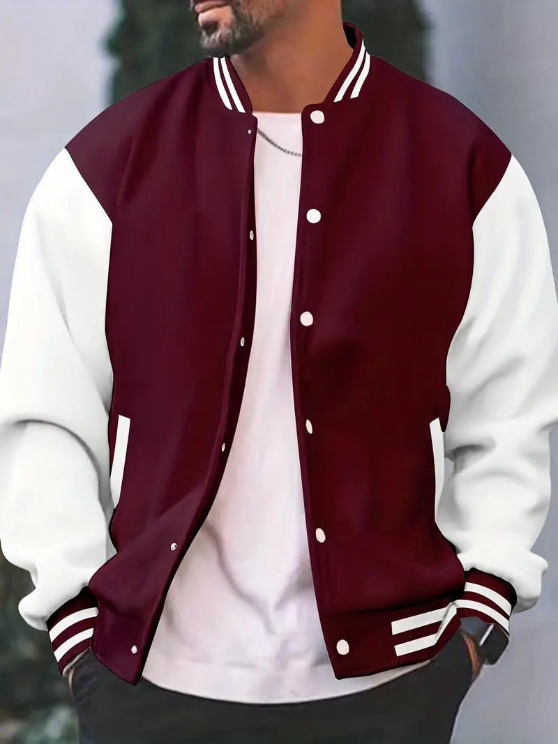 Jacob | Men's Casual Bomber Jacket with Zipper Closure