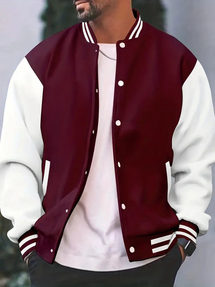Jacob | Men's Casual Bomber Jacket with Zipper Closure